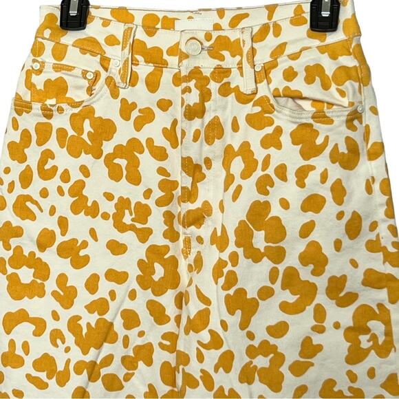 Mother The Curbside Heel Fray High Rise Jeans In Second Chance Size 27 - Picture 5 of 13